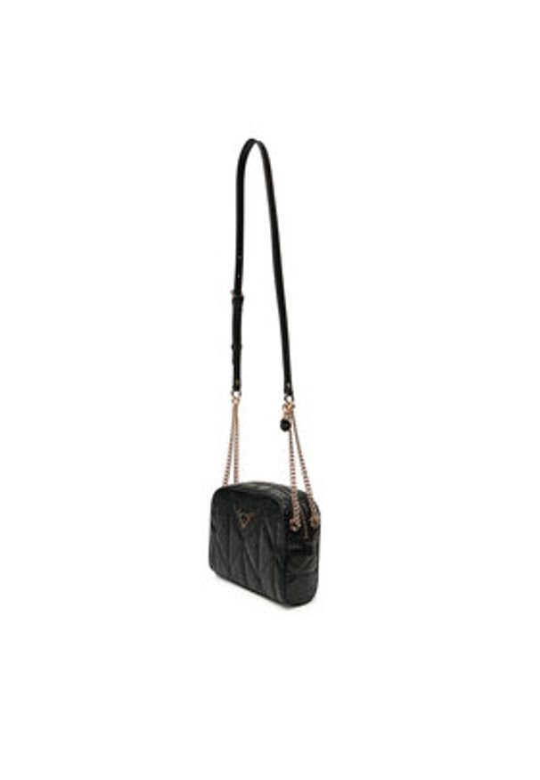 Guess Torebka Aldina HWGG96 63140 Czarny. Kolor: czarny. Materiał: skórzane