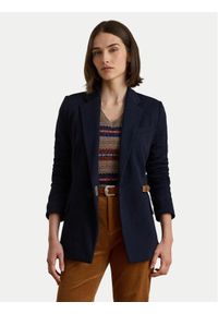 Lauren Ralph Lauren - LAUREN RALPH LAUREN Marynarka 200980021001 Granatowy Straight Fit. Kolor: niebieski. Materiał: bawełna #1