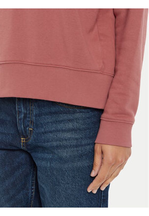Lee Bluza Essential 112355152 Różowy Relaxed Fit. Kolor: różowy. Materiał: bawełna