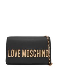Love Moschino - LOVE MOSCHINO Torebka JC4121PP0NKD000A Czarny. Kolor: czarny. Materiał: skórzane