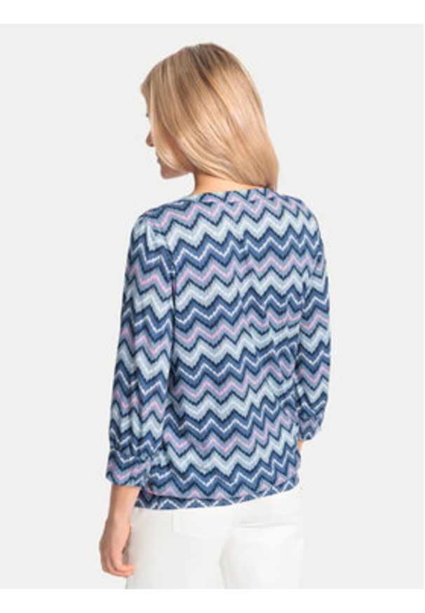 Olsen Bluzka 11105043 Niebieski Regular Fit. Kolor: niebieski. Materiał: bawełna