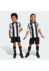 Adidas - Zestaw Juventus 24/25 Home Mini Kids. Kolor: czarny, biały, wielokolorowy. Materiał: materiał