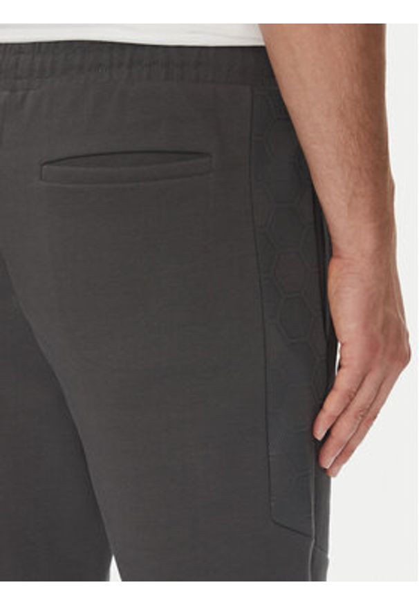 BOSS Spodnie dresowe Future 50543860 Szary Regular Fit. Kolor: szary. Materiał: bawełna