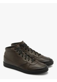 Ryłko - Brązowe trzewiki męskie. Kolor: brązowy. Materiał: skóra. Styl: street #1