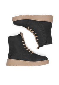 Rieker Trzewiki 70404-00 Czarny. Kolor: czarny. Materiał: nubuk, skóra #5