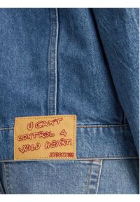Just Cavalli Kurtka jeansowa 78PAS4O3 Niebieski Regular Fit. Kolor: niebieski. Materiał: bawełna #4