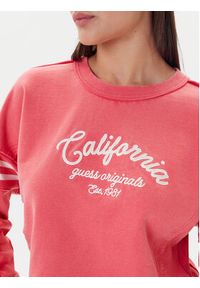 Guess Bluza W5YQ24 K68I4 Koralowy Regular Fit. Kolor: pomarańczowy. Materiał: bawełna #5