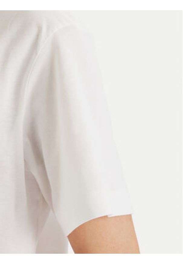 Calvin Klein Jeans T-Shirt LV047F801G Biały Boxy Fit. Kolor: biały. Materiał: bawełna