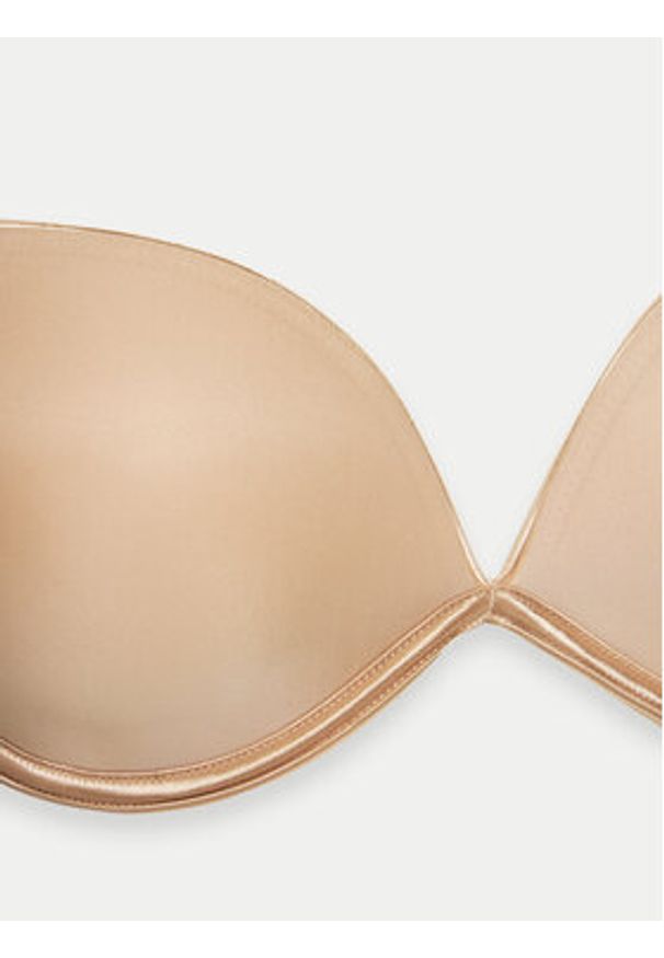 Wonderbra Biustonosz push-up WB008144 Beżowy. Kolor: beżowy. Materiał: syntetyk. Rodzaj stanika: push-up