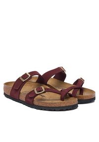 Birkenstock Japonki Mayari 1032984 Bordowy. Kolor: czerwony. Materiał: nubuk, skóra #5