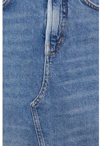 Scotch & Soda spódnica jeansowa midi prosta. Okazja: na co dzień. Stan: podwyższony. Kolor: niebieski. Materiał: jeans. Styl: casual #2