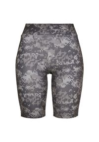 Spodenki kolarskie dla kobiet Urban Classics high waist camo tech (grandes taill. Stan: podwyższony. Kolor: szary, wielokolorowy, czarny. Długość: krótkie. Sport: kolarstwo #1