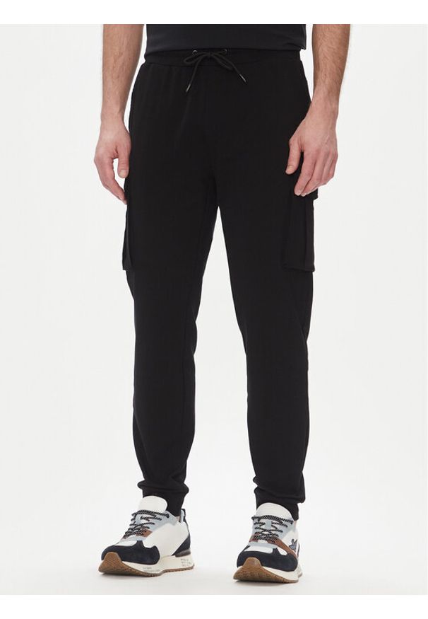 Aeronautica Militare Spodnie dresowe 251PF860F459 Czarny Regular Fit. Kolor: czarny. Materiał: bawełna