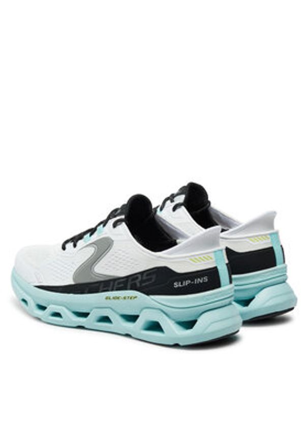 skechers - Skechers Sneakersy 232921/WBL Biały. Kolor: biały. Materiał: materiał