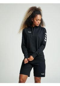 Bluza sportowa z kapturem damska Hummel Go Cotton Hoodie Woman. Typ kołnierza: kaptur. Kolor: czarny