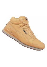 Buty do chodzenia męskie Puma ST Runner V3 Mid. Zapięcie: sznurówki. Kolor: pomarańczowy, brązowy. Materiał: materiał, syntetyk. Szerokość cholewki: normalna. Sport: turystyka piesza