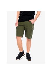 Krótkie spodenki męskie Carhartt Ripstop Cargo Work Short. Kolor: zielony. Długość: krótkie