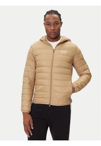 EA7 Emporio Armani Kurtka puchowa 8NPB24 PNGPZ U6171 Beżowy Regular Fit. Kolor: beżowy. Materiał: syntetyk