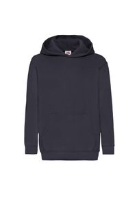 FRUIT OF THE LOOM - Bluza Z Kapturem Dla Dzieci. Typ kołnierza: kaptur. Kolor: niebieski