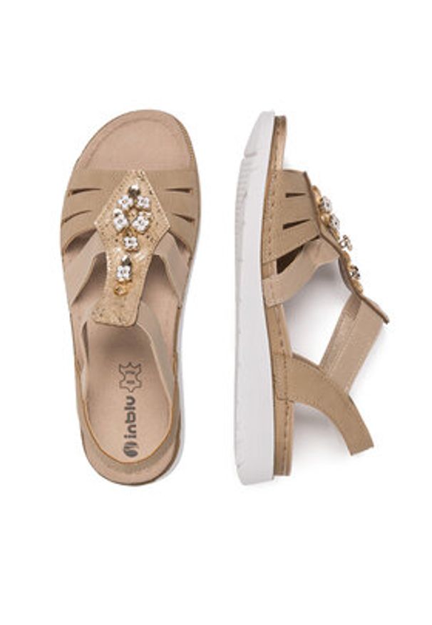 Inblu Sandały CNARO100 Beżowy. Kolor: beżowy. Materiał: syntetyk