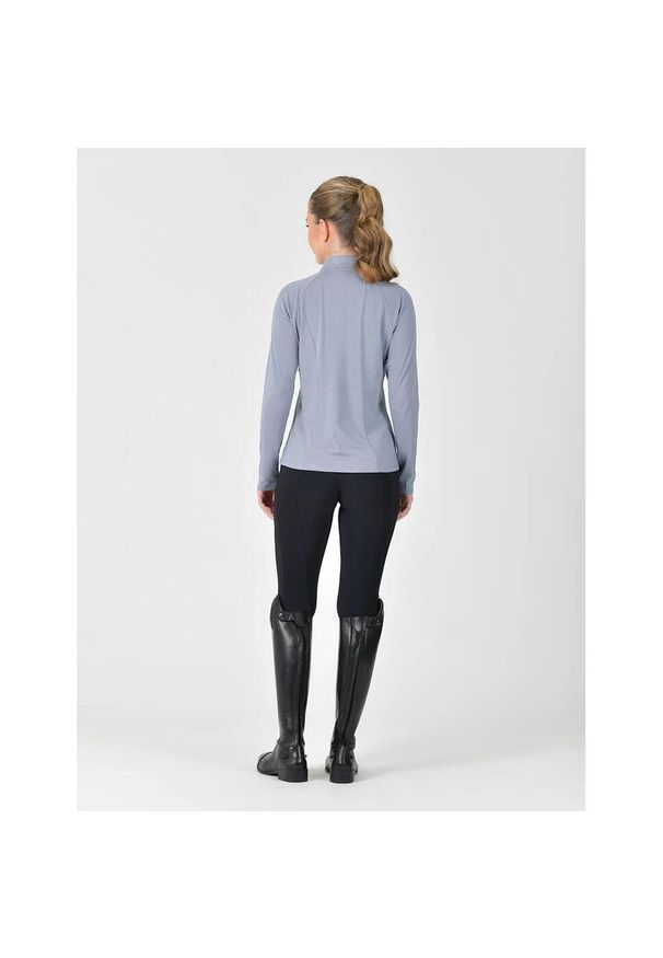 WEATHERBEETA - Damska koszulka do jazdy konnej Weatherbeeta Bamboo. Kolor: niebieski. Długość rękawa: długi rękaw