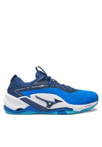 Buty halowe Mizuno. Kolor: niebieski. Model: Mizuno Wave #1