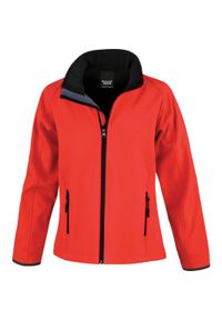 RESULT - Kurtka Result Softshell Femme Printable. Kolor: wielokolorowy, czarny, czerwony. Materiał: softshell #1
