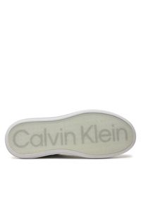 Calvin Klein Sneakersy Low Top Lace Up Lth HM0HM01016 Biały. Kolor: biały #5