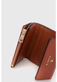 Furla portfel skórzany damski kolor czerwony. Kolor: czerwony. Materiał: skóra #5
