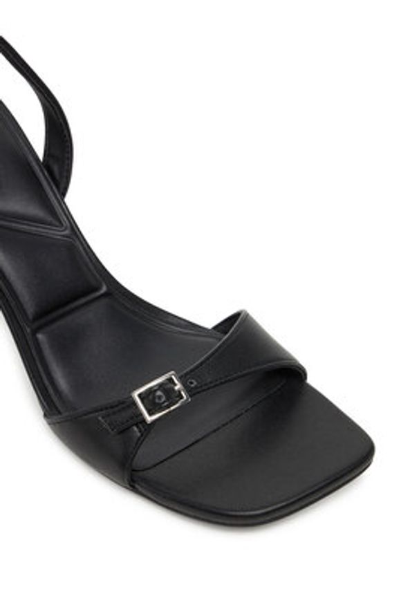 Aldo Sandały Farlie 13966795 Czarny. Kolor: czarny. Materiał: skóra