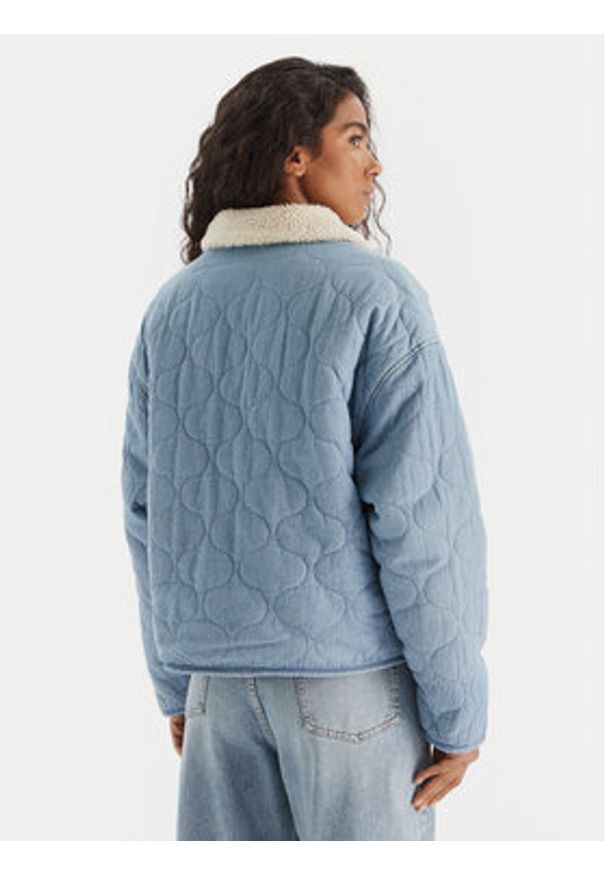 Roxy Kurtka przejściowa Not So Basic ERJJK03675 Niebieski Regular Fit. Kolor: niebieski. Materiał: bawełna