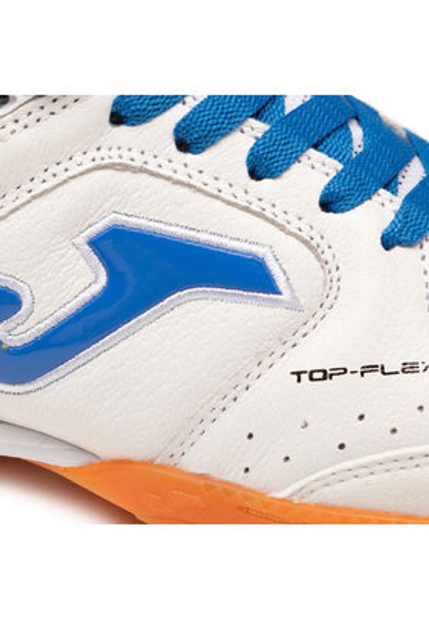 Joma Buty do piłki nożnej Top Flex 2122 TOPS2122IN Biały. Kolor: biały. Materiał: skóra