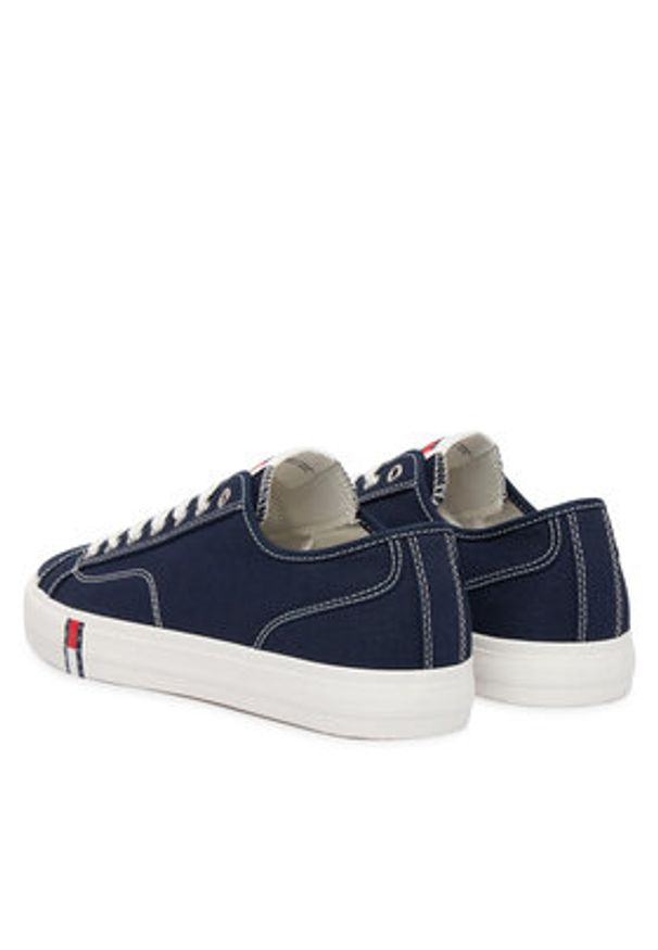 Tommy Jeans Sneakersy Archive Vulc Y2K EM0EM01674 Granatowy. Kolor: niebieski. Materiał: materiał
