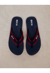 Big-Star - Japonki męskie granatowe NN174623 403. Okazja: na co dzień, na plażę. Kolor: niebieski. Materiał: materiał. Sezon: lato. Styl: casual