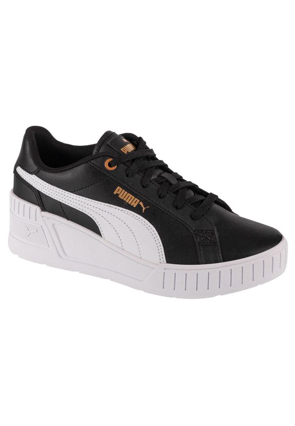 Puma - Buty sportowe Sneakersy damskie, Karmen Wedge. Okazja: na co dzień. Kolor: czarny. Sport: turystyka piesza