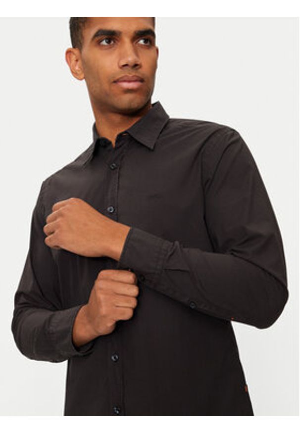 BOSS - Boss Koszula 50518304 Czarny Regular Fit. Kolor: czarny. Materiał: bawełna