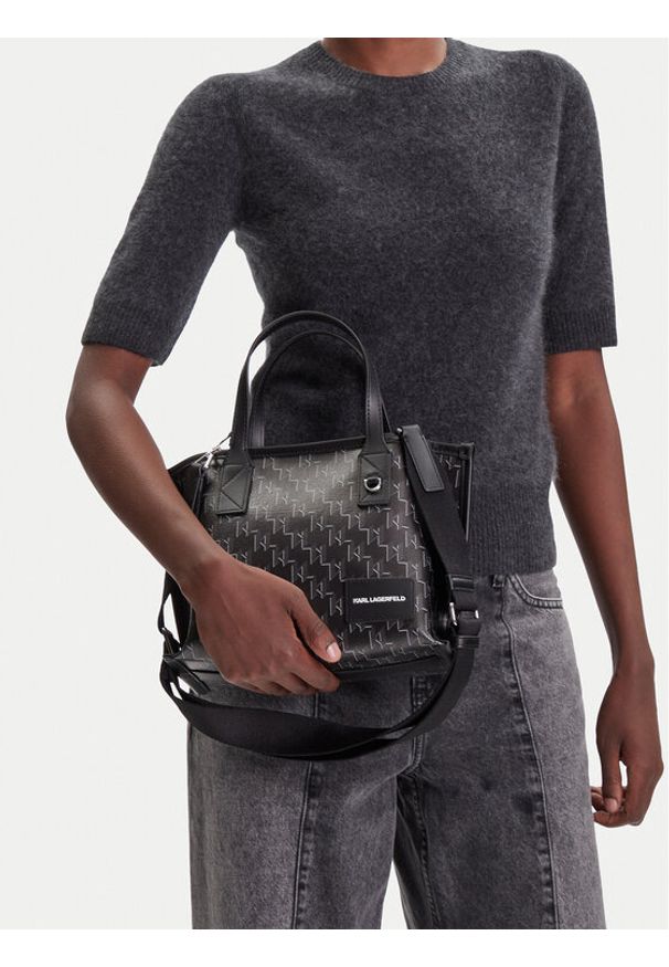 Karl Lagerfeld - KARL LAGERFELD Torebka A1W30184 Czarny. Kolor: czarny. Materiał: skórzane