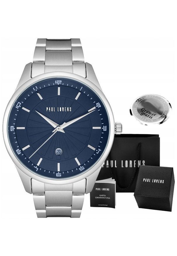 Zegarek męski Paul Lorens GAVEN-6C1 Z GRAWEREM