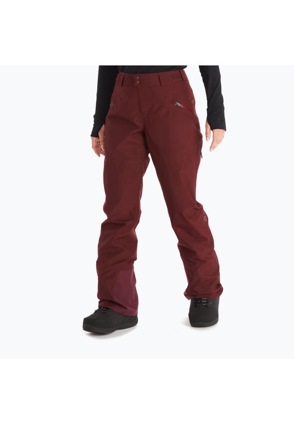 Spodnie narciarskie damskie Marmot Lightray Gore Tex. Kolor: czerwony. Technologia: Gore-Tex. Sport: narciarstwo