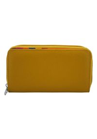 Barberini's - Portfel skórzany BARBERINI'S c. żółty D-8601-43. Kolor: żółty. Materiał: skóra. Wzór: kolorowy #1