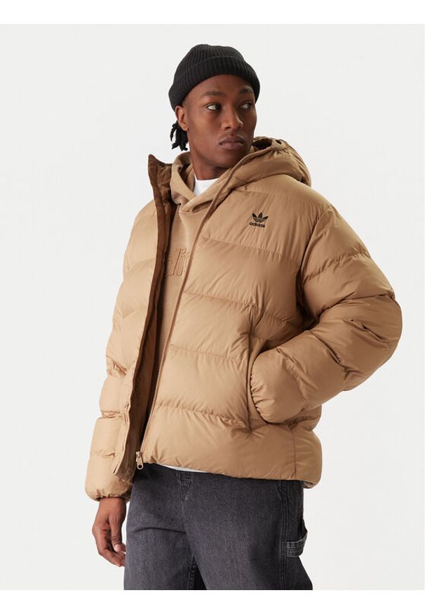 Adidas - adidas Kurtka puchowa Tonal JX4121 Beżowy Regular Fit. Kolor: beżowy. Materiał: syntetyk