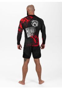 PITBULL - Longsleeve męski Pitbull Rashguard Dot Camo II. Kolor: czarny. Długość rękawa: długi rękaw