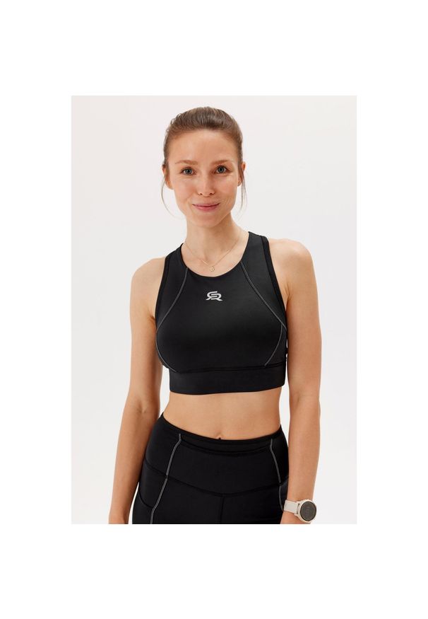 ROUGH RADICAL - Damski stanik sportowy treningowy Rough Radical Sports Bra Fusion. Kolor: czarny