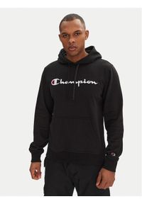 Champion Bluza 220726 Czarny Slim Fit. Kolor: czarny. Materiał: bawełna