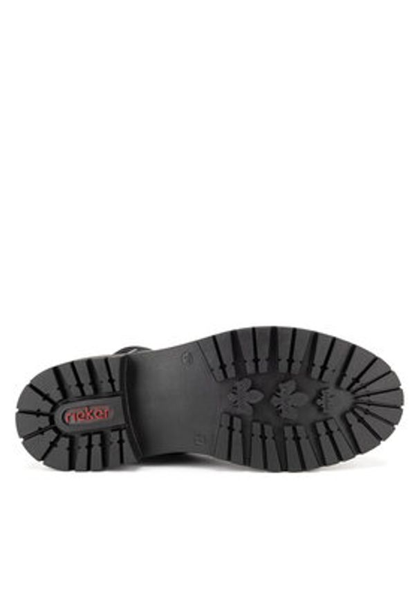 Rieker Botki Y3163-00 Czarny. Kolor: czarny. Materiał: materiał