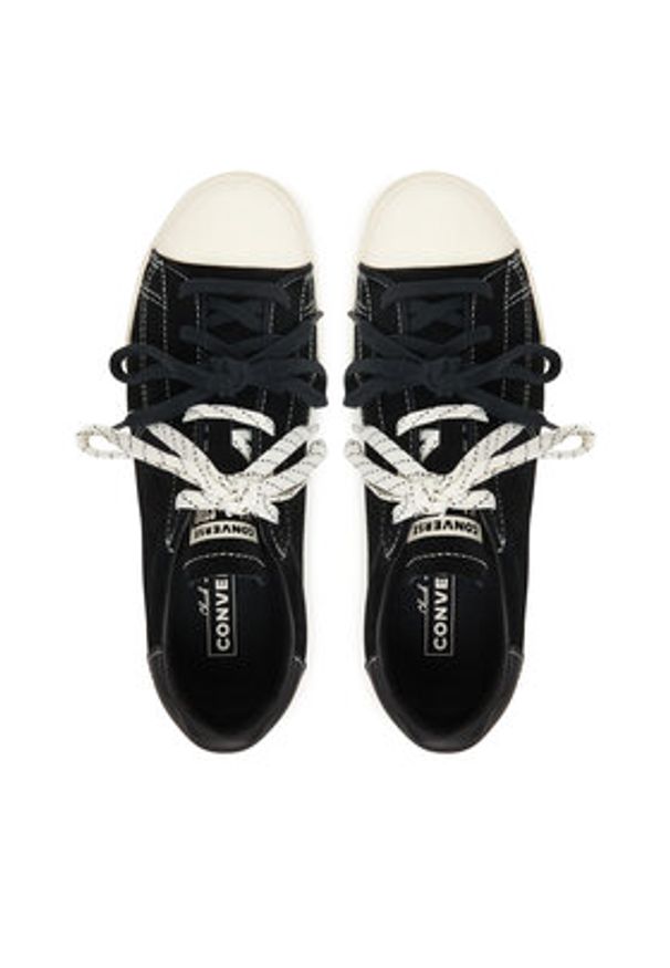 Converse Sneakersy Chuck Taylor Lo A16123C Czarny. Kolor: czarny. Materiał: zamsz, skóra