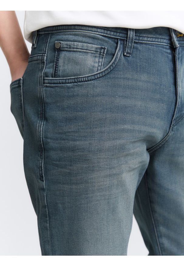 Męskie Spodnie Jeansowe Tom Tailor TTJOSH REGULAR mid stone blue grey denim 1048363 10162