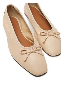 TOMMY HILFIGER - Tommy Hilfiger Baleriny Soft Leather Ballerina Bow FW0FW08355 Różowy. Kolor: różowy. Materiał: skóra #3