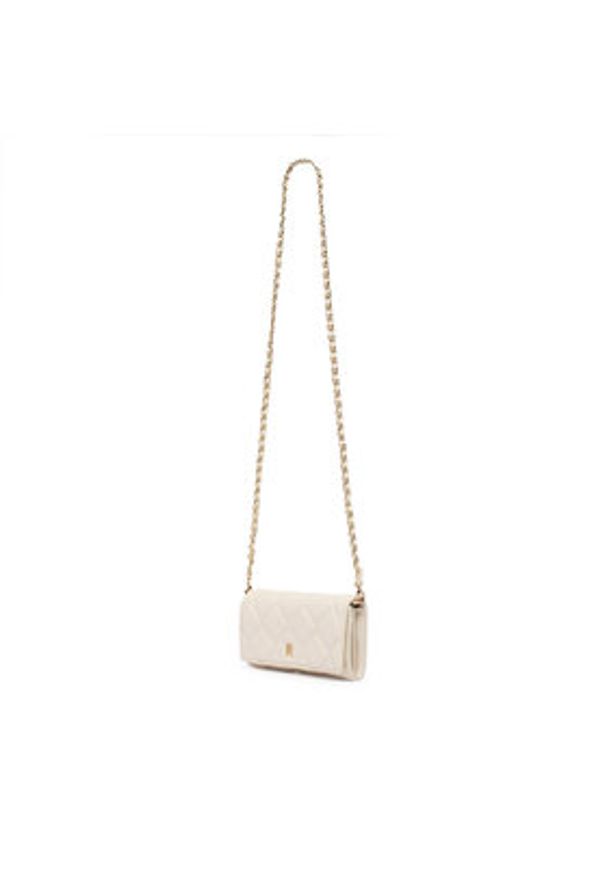 TOMMY HILFIGER - Tommy Hilfiger Torebka Th Feminine Wallet On Chain AW0AW18795 Kremowy. Kolor: kremowy. Materiał: skórzane