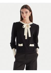Luisa Spagnoli Sweter Maluma 100211 Czarny Regular Fit. Kolor: czarny. Materiał: wełna